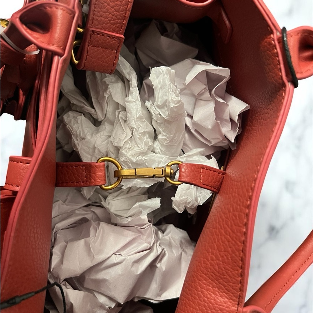 Steve Madden Elegant Rust Satchel Set - Picture 2 of 5